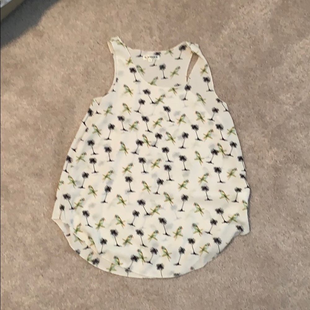 Parrot and Palm Trees Tank